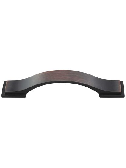 Mirada Strap Cabinet Pull - 3 3/4 inch Center-to-Center in Brushed Oil Rubbed Bronze.